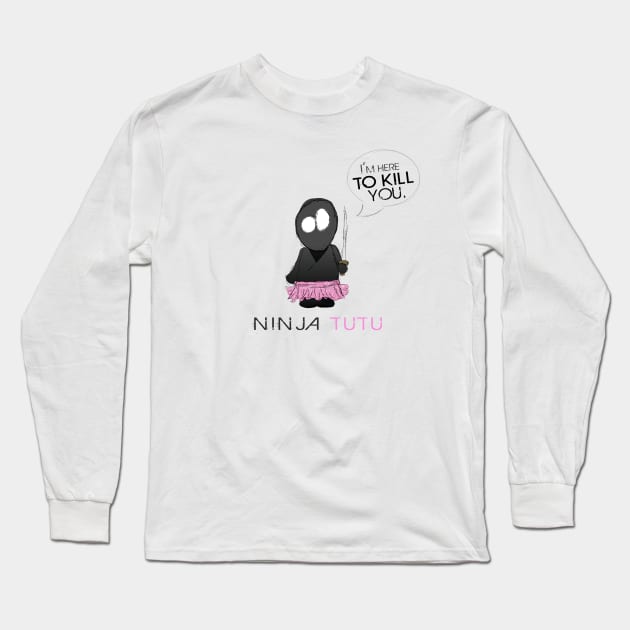 Ninju Tutu Long Sleeve T-Shirt by potatonomad